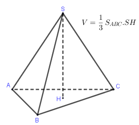 Công thức tính thể tích khối chóp trong trường hợp đặc biệt có cạnh bên vuông góc với đáy là gì?