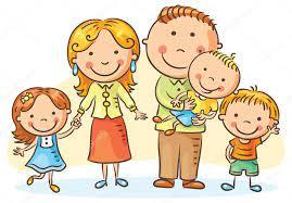 幸福的家庭有三个子女图库矢量图作者：© Katerina_Dav 91448642
