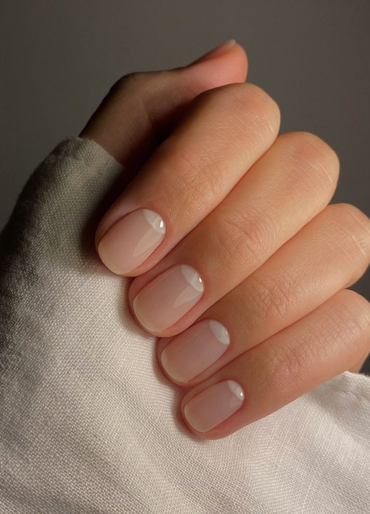 Summer Nail Colors: Picture of the clear nails