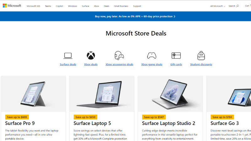 Access the Microsoft Store