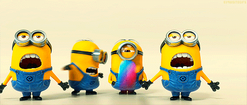 Minions punching each other