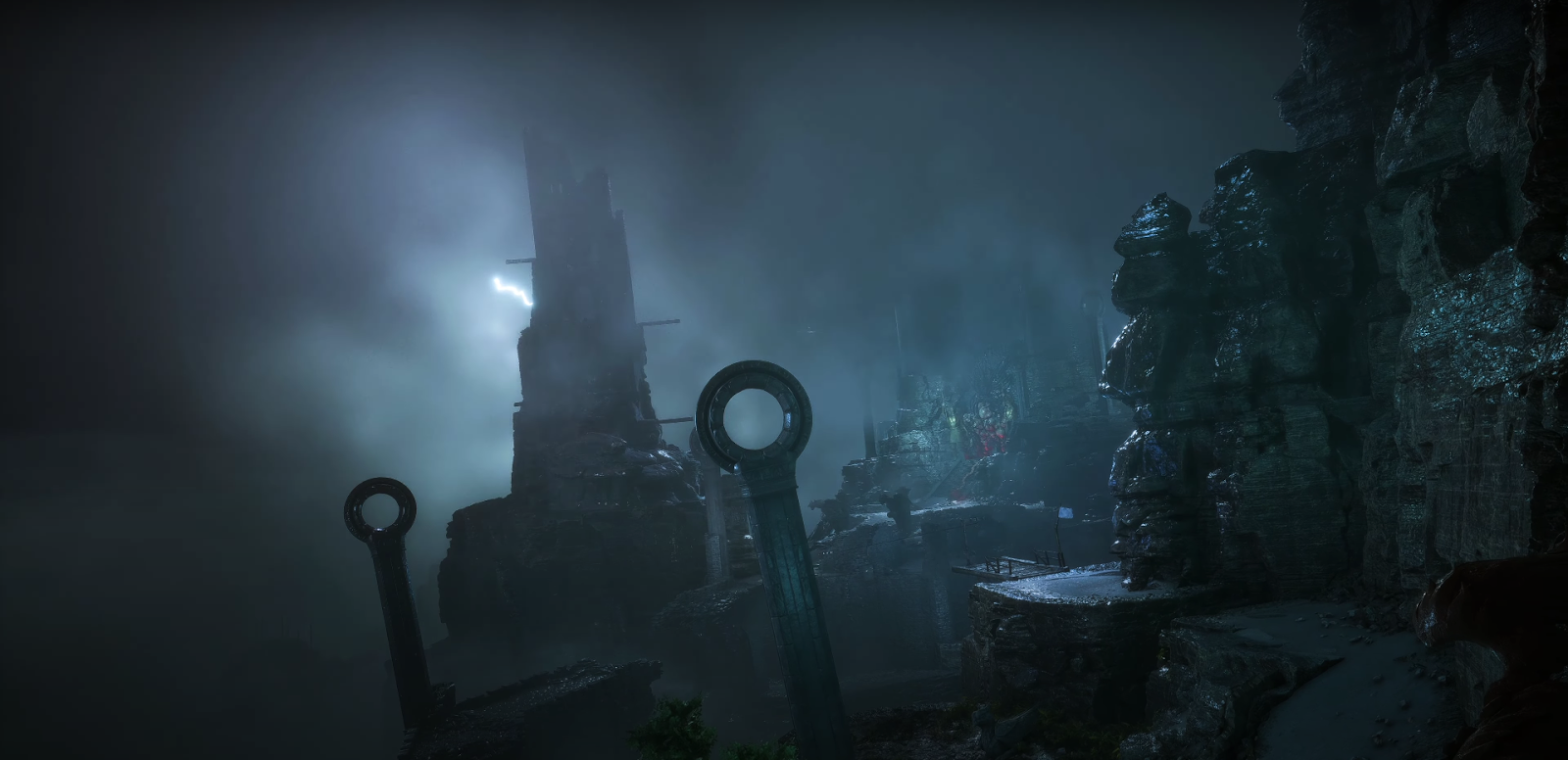 An in game screenshot of the Dragon Age: Dreadwolf teaser trailer. 