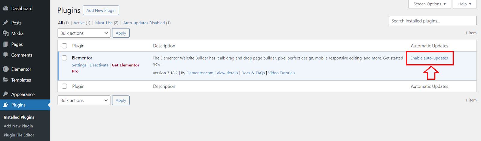 plugin updates