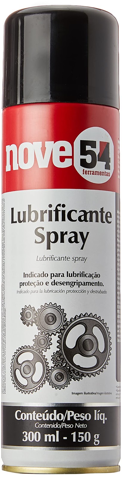 Lubrificante Em Spray 300 Ml/150 G Nove54 Nove 54