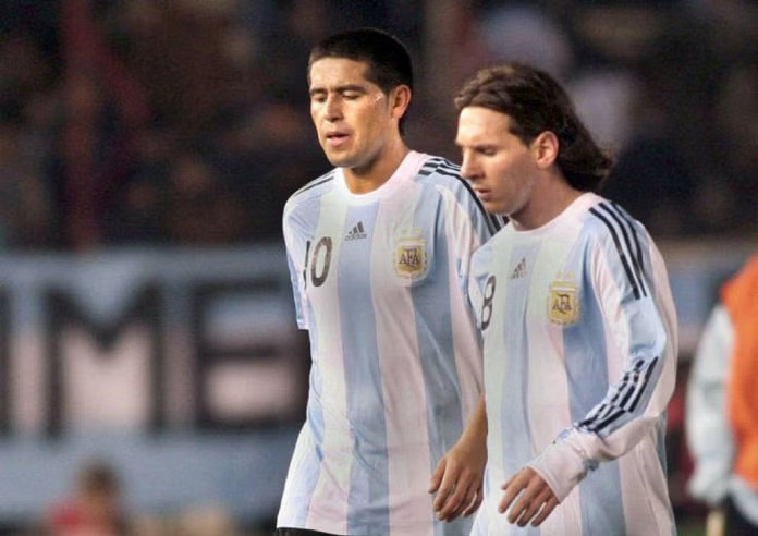 riquelme e messi