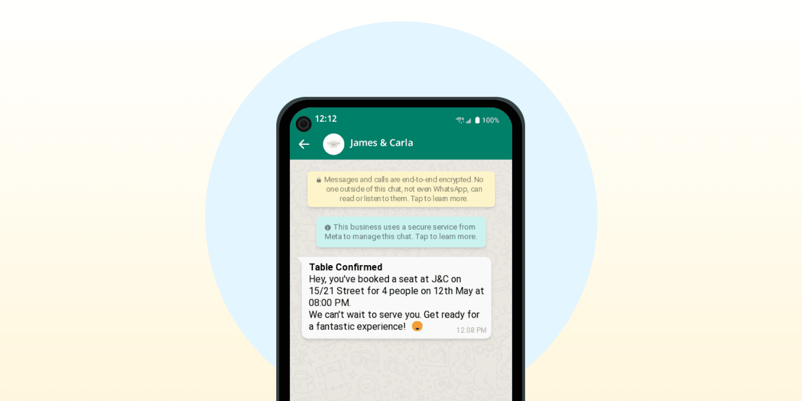 Customer engagement using WhatsApp business API