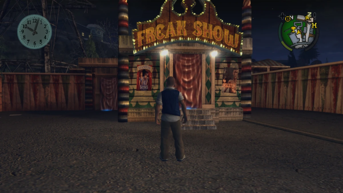 Freak show tent ในเกม Bully By KUBET