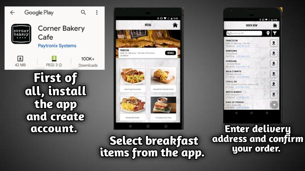 Bakery Cafe Delivery Through App